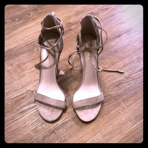 Lulus’s lace-up high heels